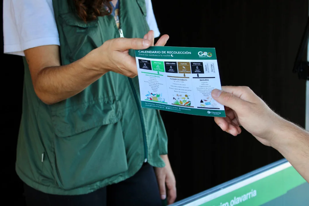 Programa GIRO: Actividades de separación y recolección de residuos en Olavarría