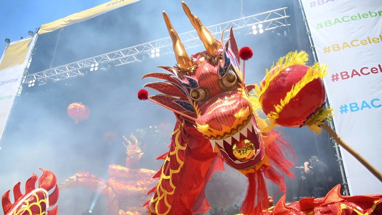 Celebración del Año Nuevo Chino en Argentina: Festividades del "Dragón de Madera"