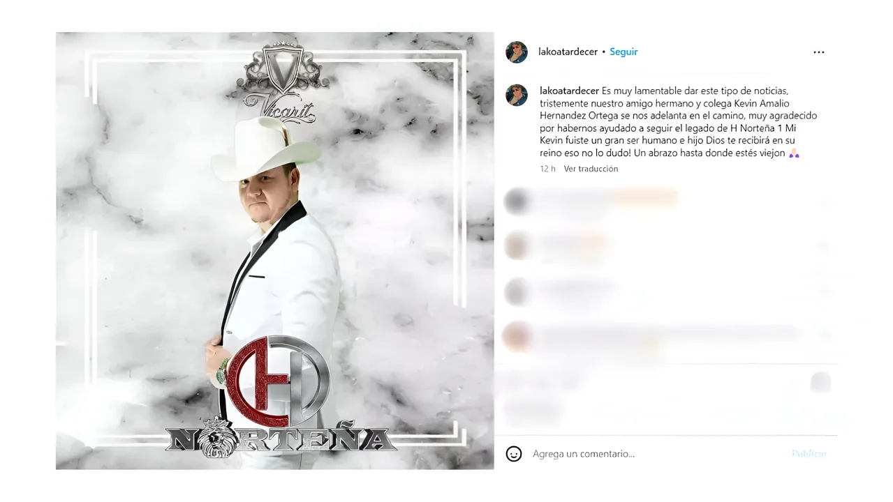 Trágico asesinato del vocalista de H Norteña, Kevin Hernández, y su familia en Chihuahua