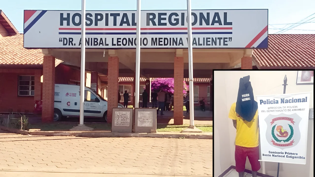 Detenido e imputado padre de bebé por sacarlo ilegalmente del hospital en Pedro Juan Caballero