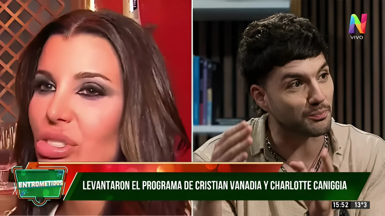 Escándalo en la TV: Levantan programa de Charlotte Caniggia y Cris Vanadía.