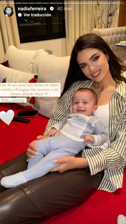 Nadia Ferreira anuncia que será madrina de su sobrino Maxi
