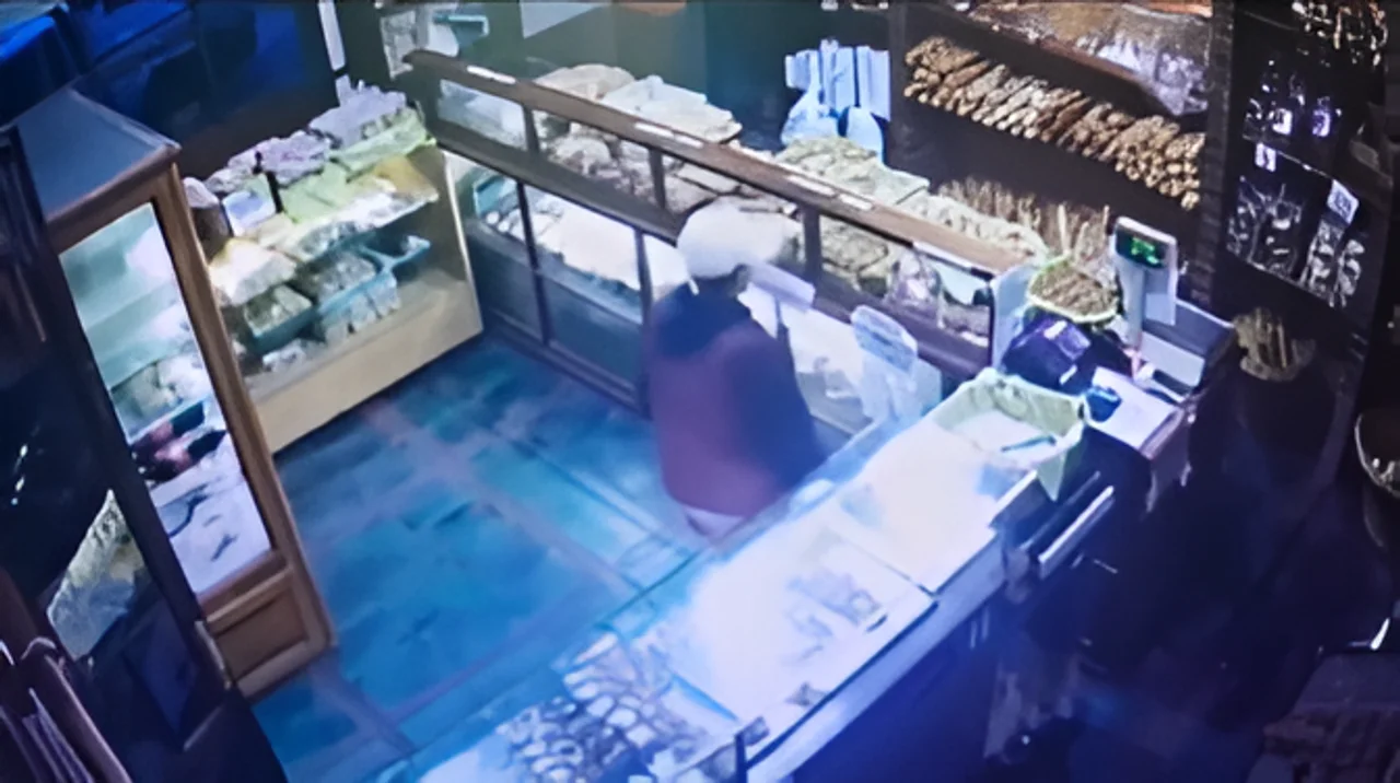 Ladrón captado robando en panadería del centro