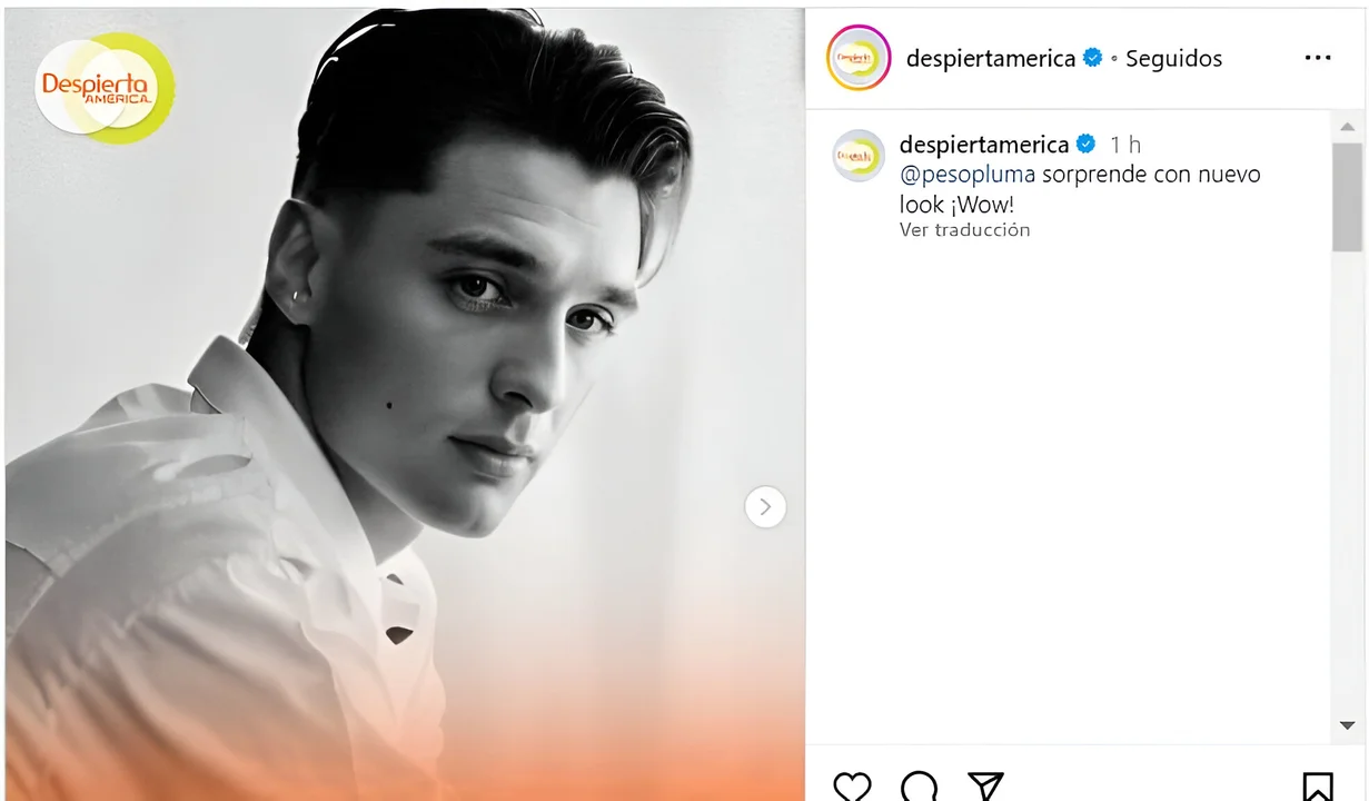 Peso pluma siembra dudas sobre su peinado con una nueva foto