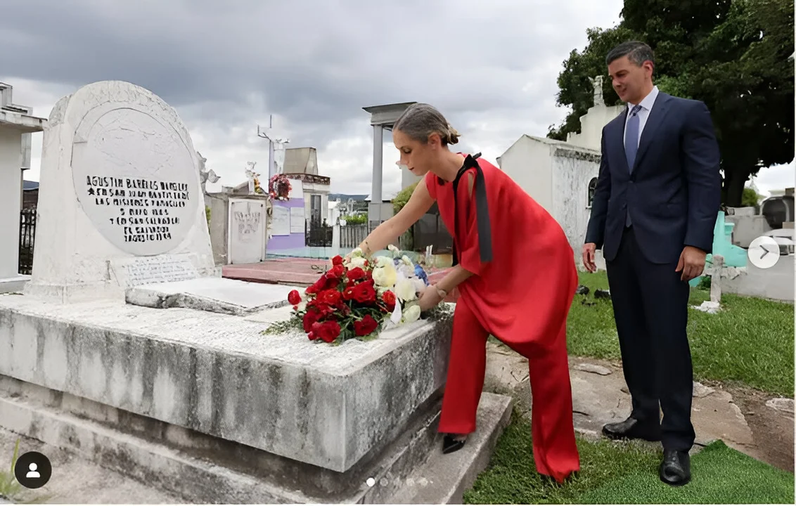 residente de paraguay y primera dama honran a "mangoré" en san salvador