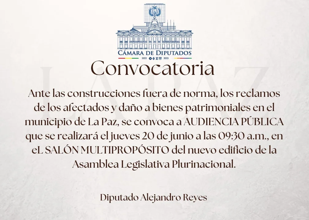 Convocatoria Audiencia Pública