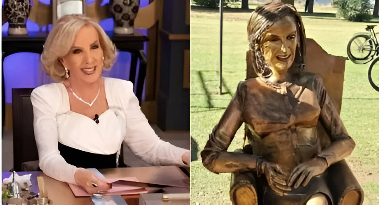 Escultor destroza la estatua de Mirtha Legrand tras críticas: "Es caprichosa e ignorante"