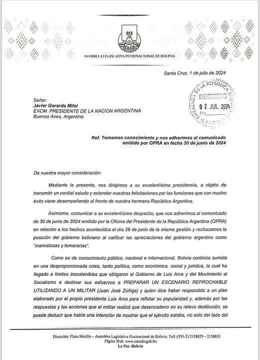 CREEMOS se adhiere al comunicado de Javier Milei 