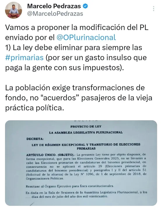 X: Diputado Marcelo Pedrazas