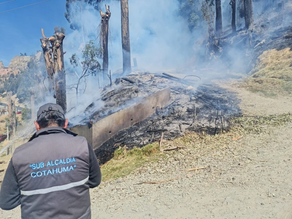 Se reporta un incendio en Cotahuma.