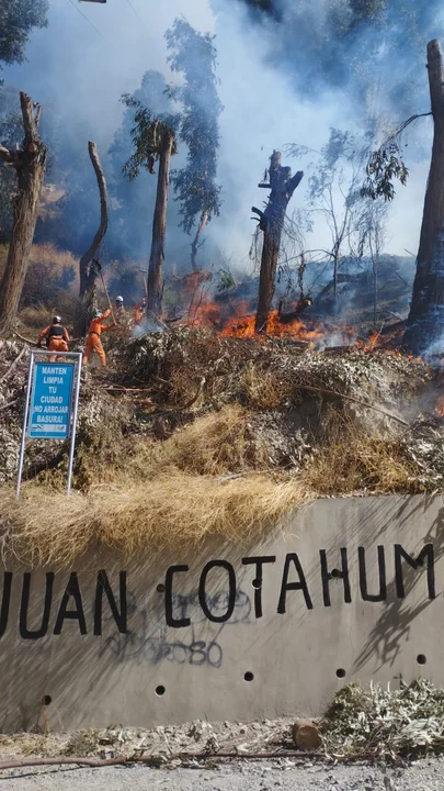 Se reporta un incendio en Cotahuma.