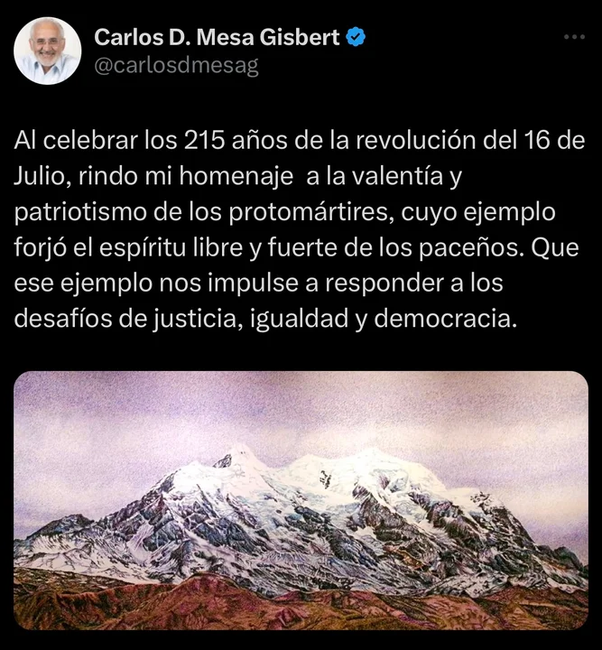X Carlos Mesa