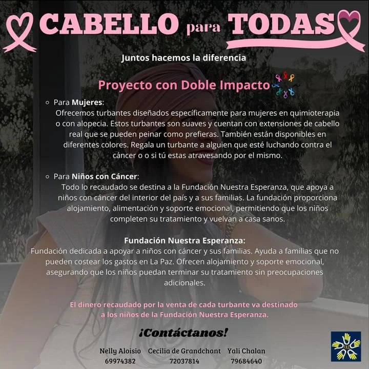 Cabello para Todas: Ayuda para mujeres y niños en quimioterapia o con alopecia. 