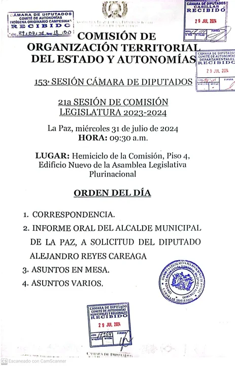 Alcalde Iván Arias no se presentó a la petición de informe oral en la ALP sobre las construcciones fuera de norma