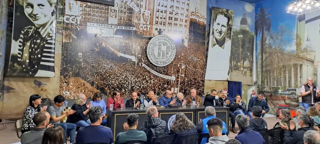Acto de apoyo en la CGT.