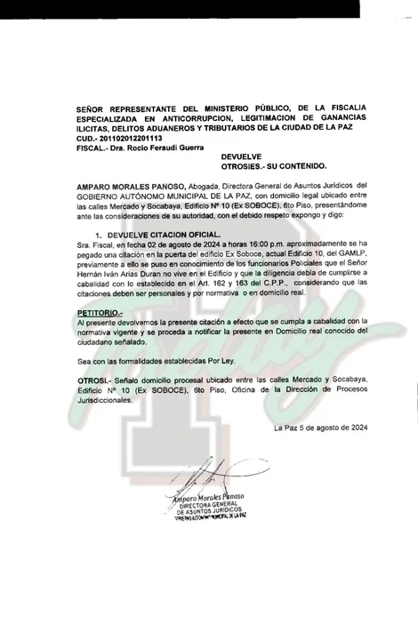 Alcalde Iván Arias fue citado para declarar en el caso “Loritas” y no se presentó.