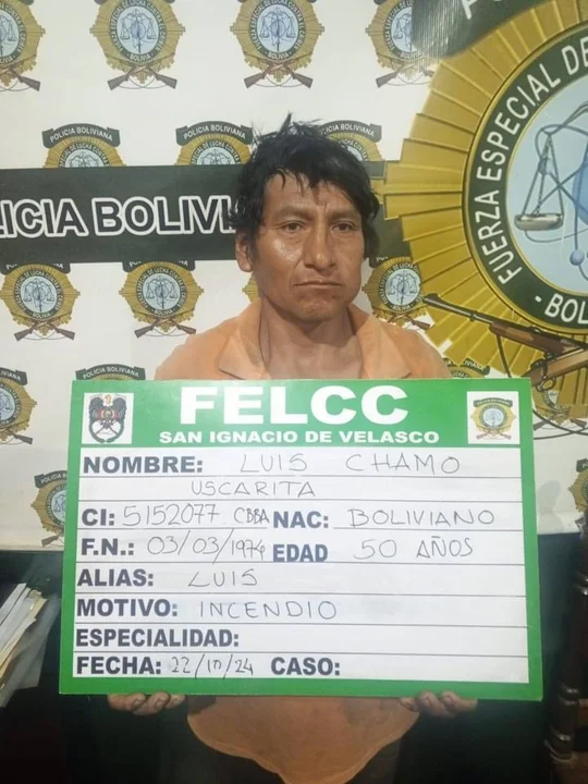 Aprehenden a cinco personas por causar incendios en San Ignacio de Velasco