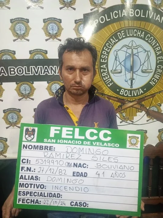 Aprehenden a cinco personas por causar incendios en San Ignacio de Velasco