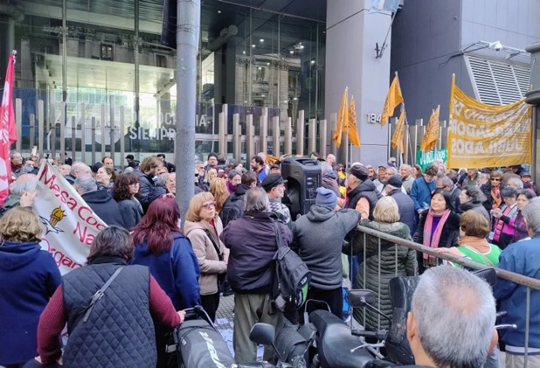 Manifestación frente al Congreso este miércoles
