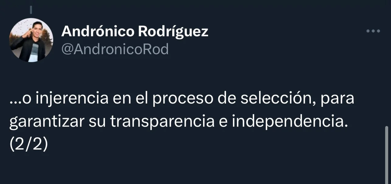 Presidente del Senado advierte sobre la independencia en la elección del nuevo Fiscal General