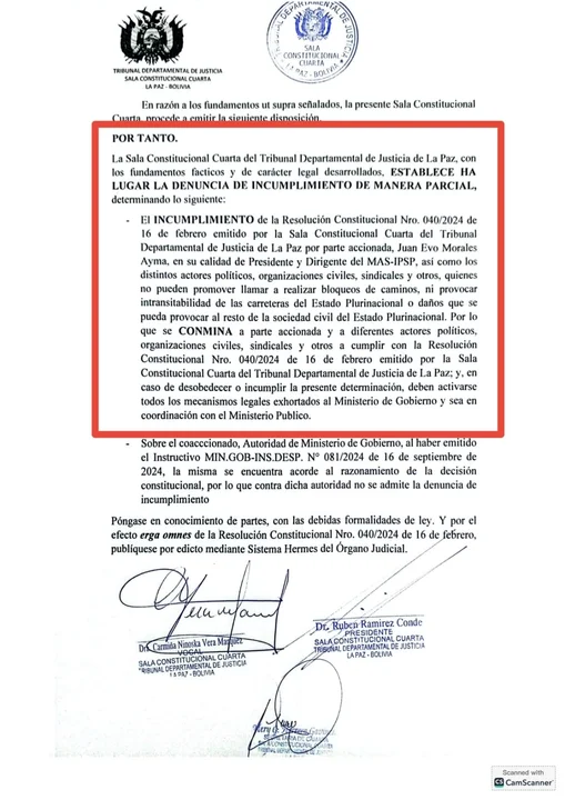 Evo Morales abandonó su marcha por inminente detención, explica Amílcar Barral