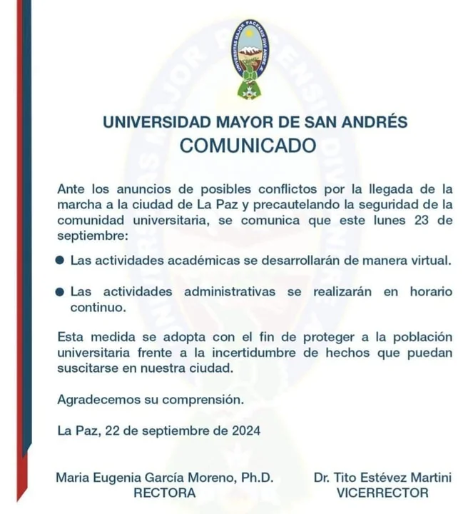 Comunicado UMSA