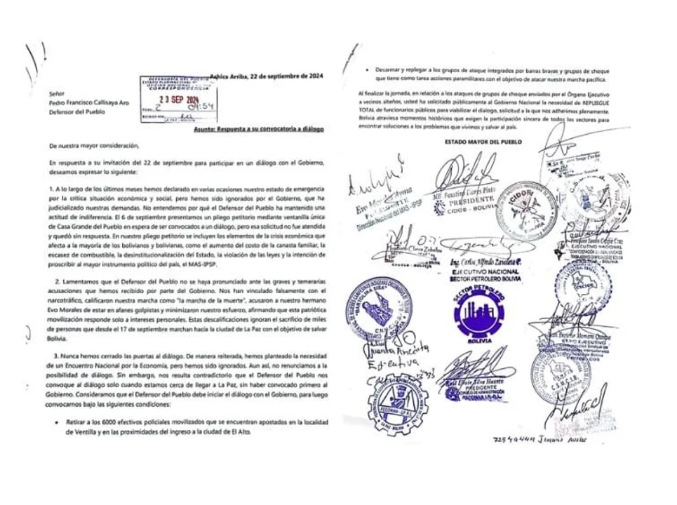 Partes en conflicto instan a generar condiciones para el diálogo convocado por la Defensoría del Pueblo