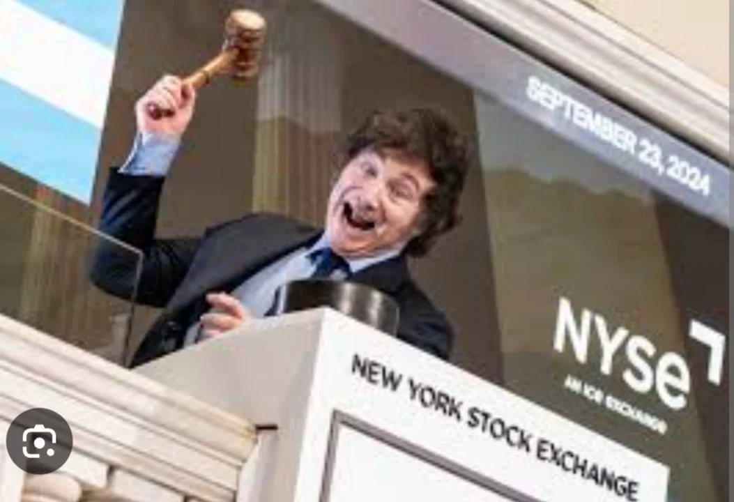 Milei en la Bolsa de New York 