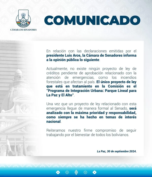 Comunicado Senado