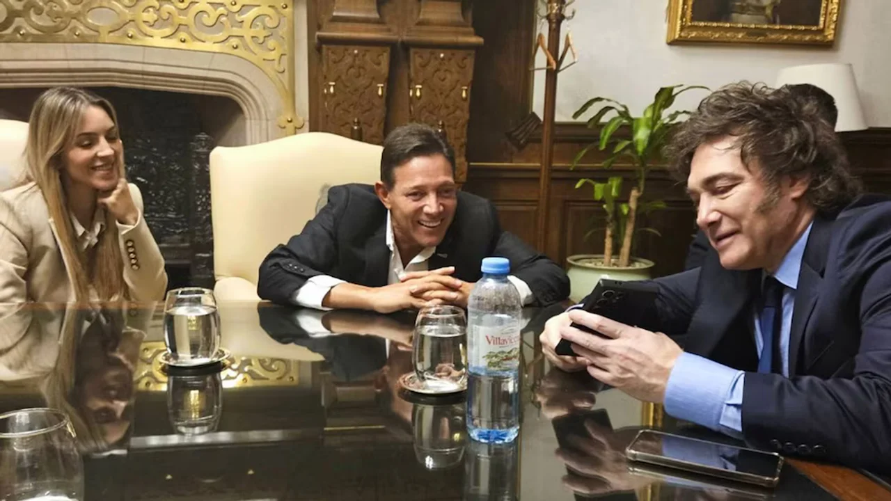 Javier Milei recibió en la Casa Rosada a Jordan Belfort, conocido como el "Lobo de Wall Street"