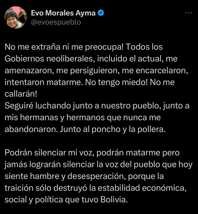 X. Evo Morales