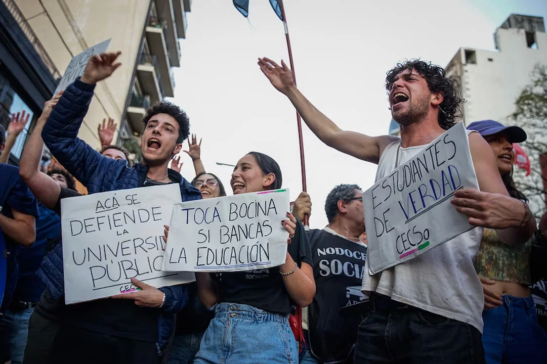 Está en marcha el paro de docentes universitarios en protesta por el veto de Javier Milei a la Ley de Financiamiento