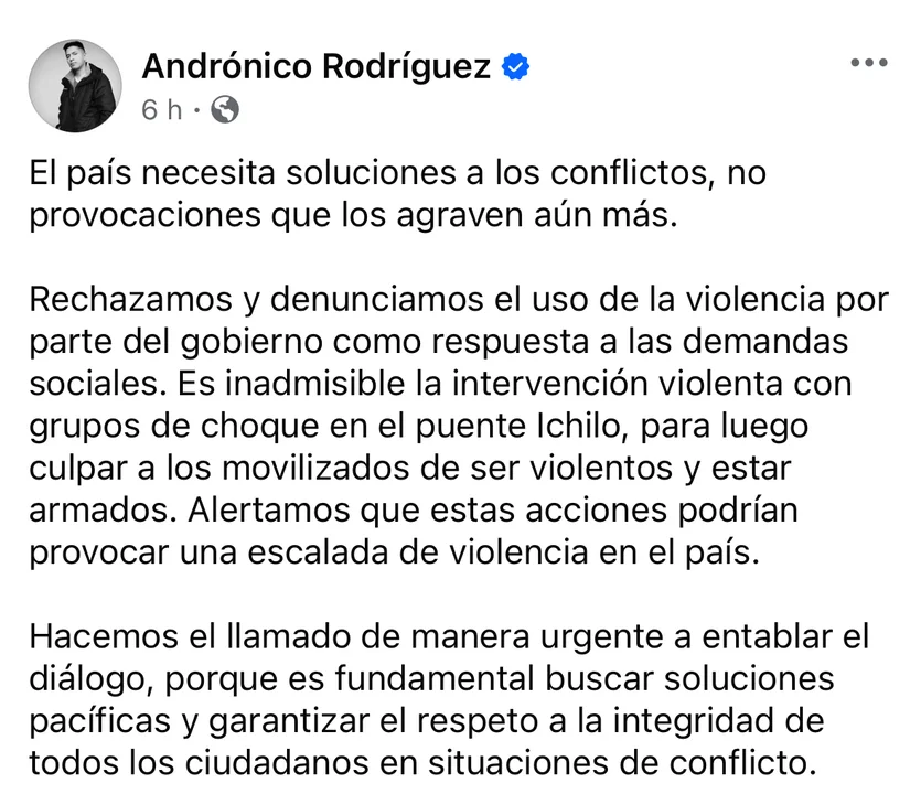 FB. Andrónico Rodríguez