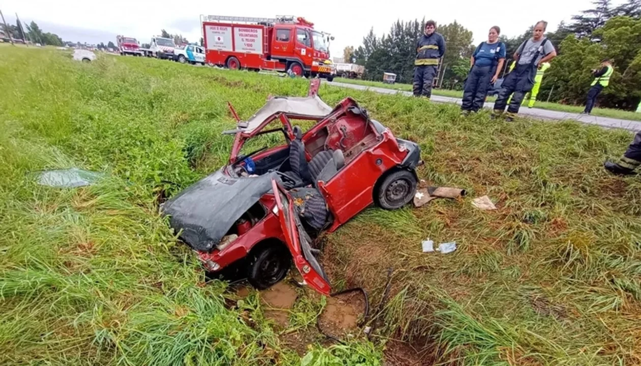 Un camionero olavarriense involucrado en un grave accidente en la Ruta 2