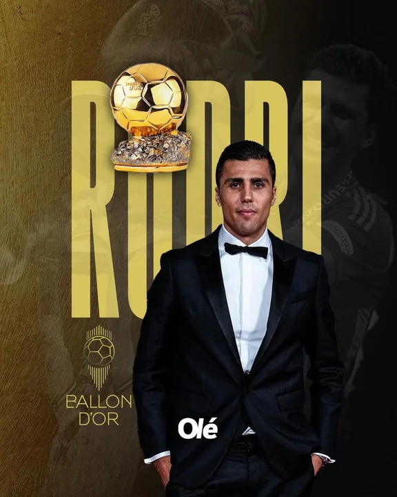 Rodri se corona como el Mejor del Mundo y gana el Balón de Oro 2024