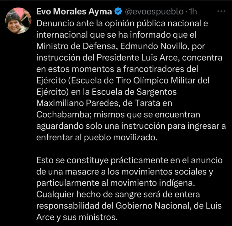 X. Evo Morales 