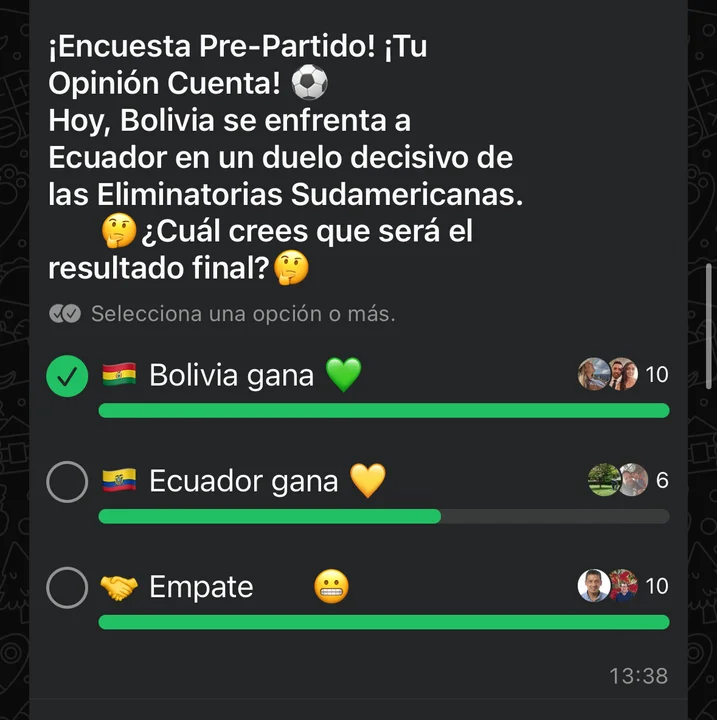 Encuesta de El Popular Bolivia: Los hinchas confían en un buen resultado para la Verde en su partido contra Ecuador