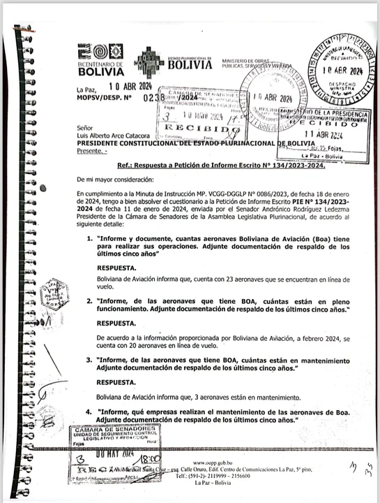 BoA enfrenta cuestionamientos por altos costos operativos y deficiencias en su servicio