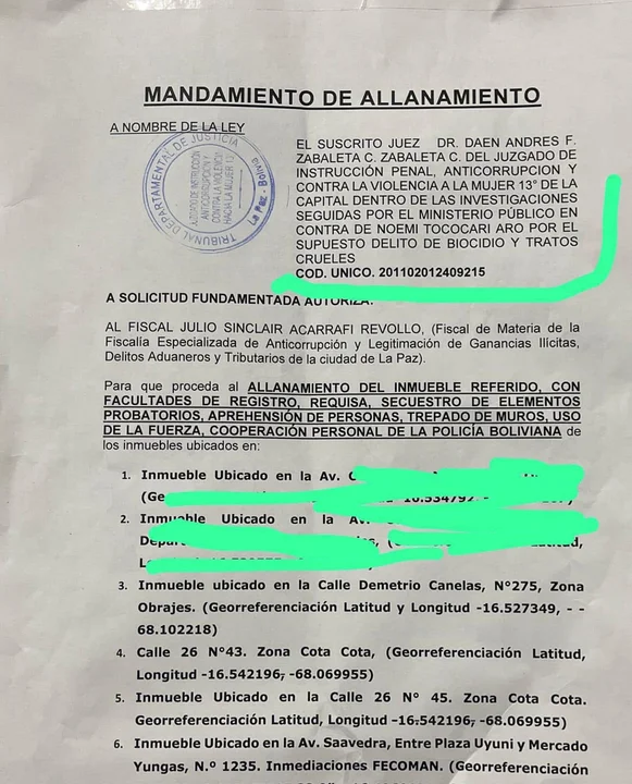 Evaliz Morales denuncia allanamiento y abuso de poder; el Gobierno lo atribuye a una investigación