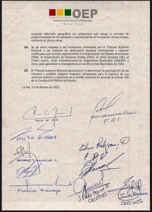 Conclusiones del Tercer Encuentro Multipartidario e Interinstitucional por la Democracia