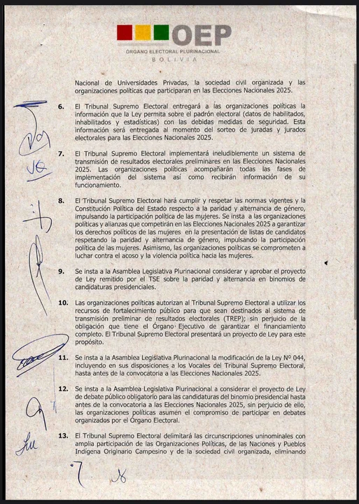 Conclusiones del Tercer Encuentro Multipartidario e Interinstitucional por la Democracia