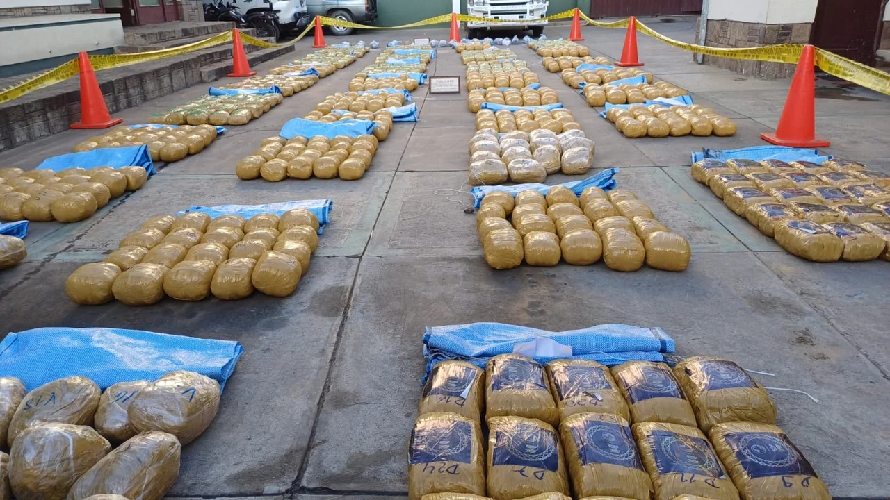 Detención preventiva para un hombre que habría transportado más de 800 kilos de marihuana