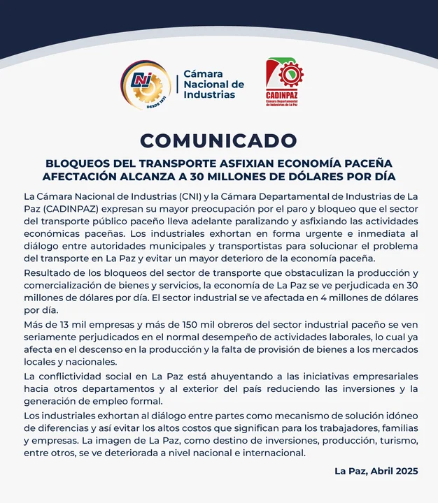 Comunicado CNI