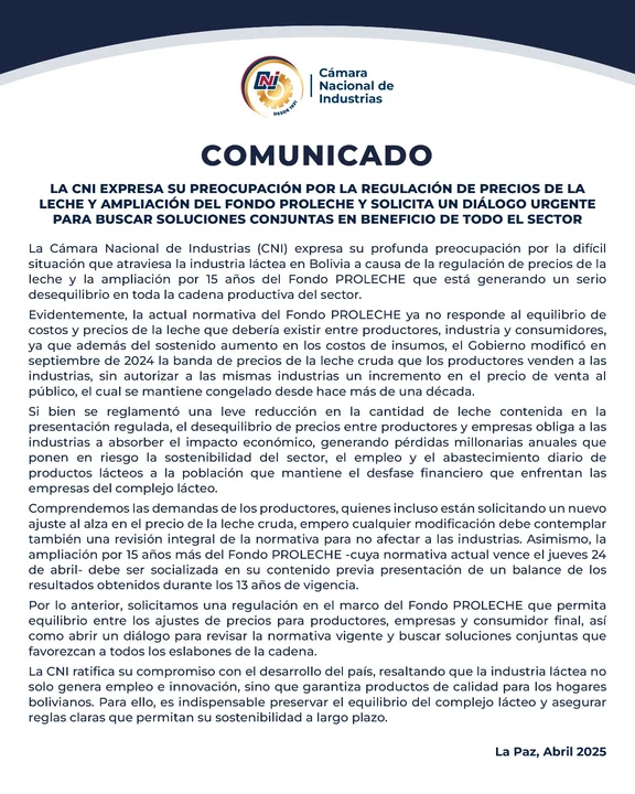 Comunicado CNI