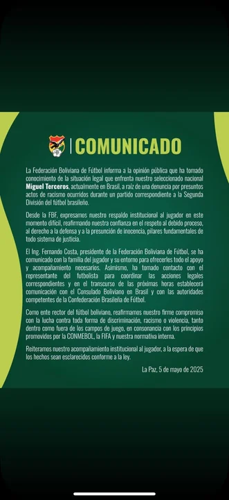 Comunicado FBF
