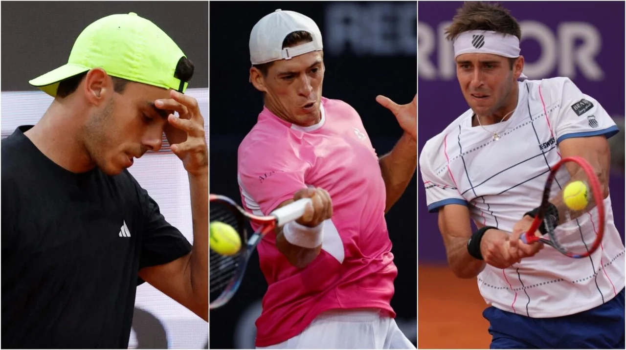 Cerúndolo, Báez y Etcheverry quedaron fuera de Roland Garros tras perder en la primera ronda