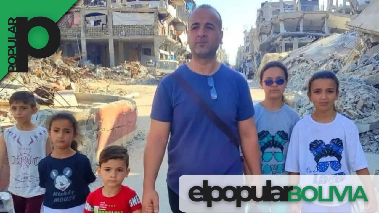 Refaat Alathamna, un médico boliviano que junto a su familia se encuentran en la Franja de Gaza
