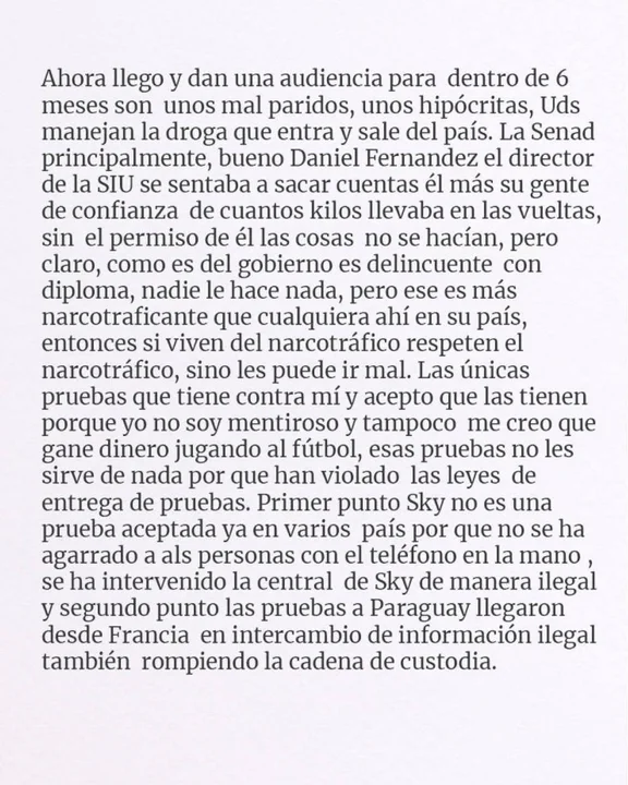 Marset reaparece desde la clandestinidad y lanza duras acusaciones contra autoridades de Bolivia, Paraguay y EE.UU.