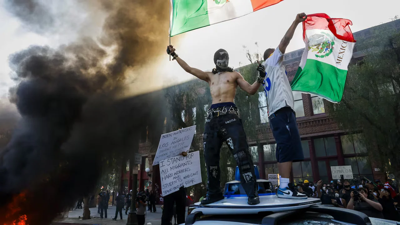 Protestas contra Trump en Los Ángeles: la policía prohibió encuentros públicos