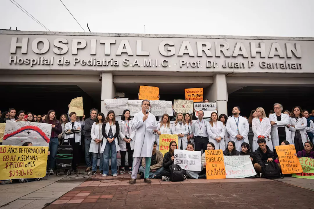 Los trabajadores del Garrahan se volverán a movilizar este miércoles a la Plaza de Mayo.